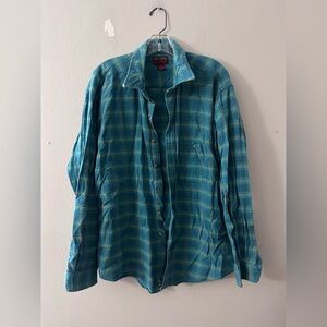 High Sierra Teal Plaid Shirt